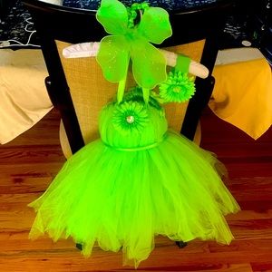 Tinker Bell Halloween custom made costume. Originally bought from Etsy.